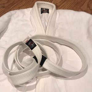 OUANO Men’s white karate GI & pants
